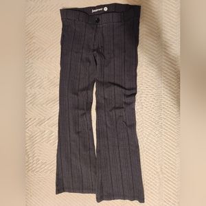 Betabrand black and gray dress yoga pants size medium